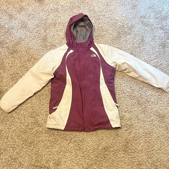 Vintage maroon/ purple North Face jacket